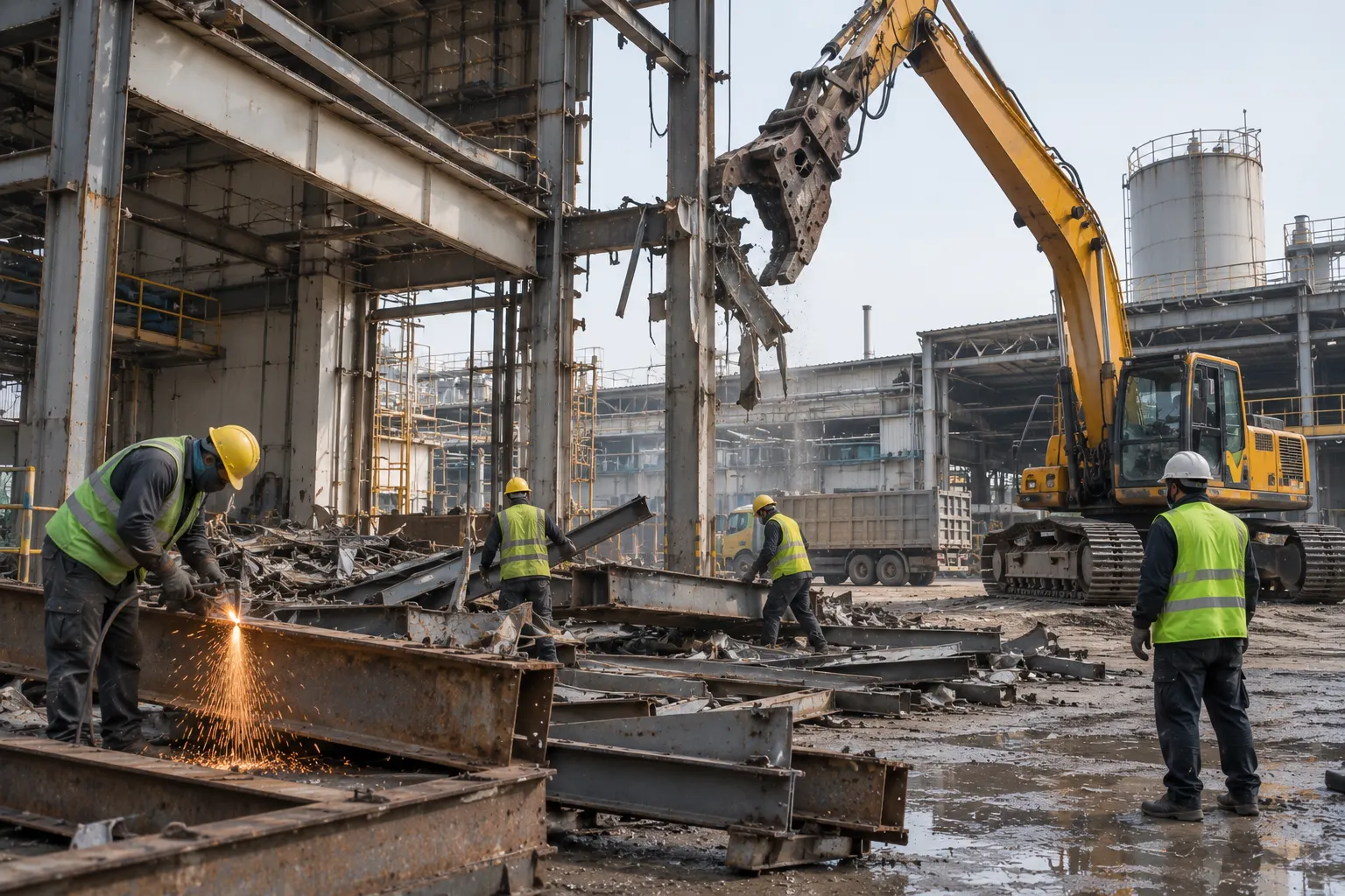 Industrial dismantling project